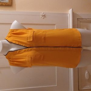 H&M yellow sleeveless top Sz 6